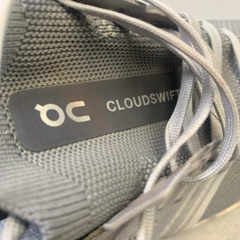 On Cloudswift Shoes Mens Size 8.5 Gray Mesh CloudTec Road Running Sneakers